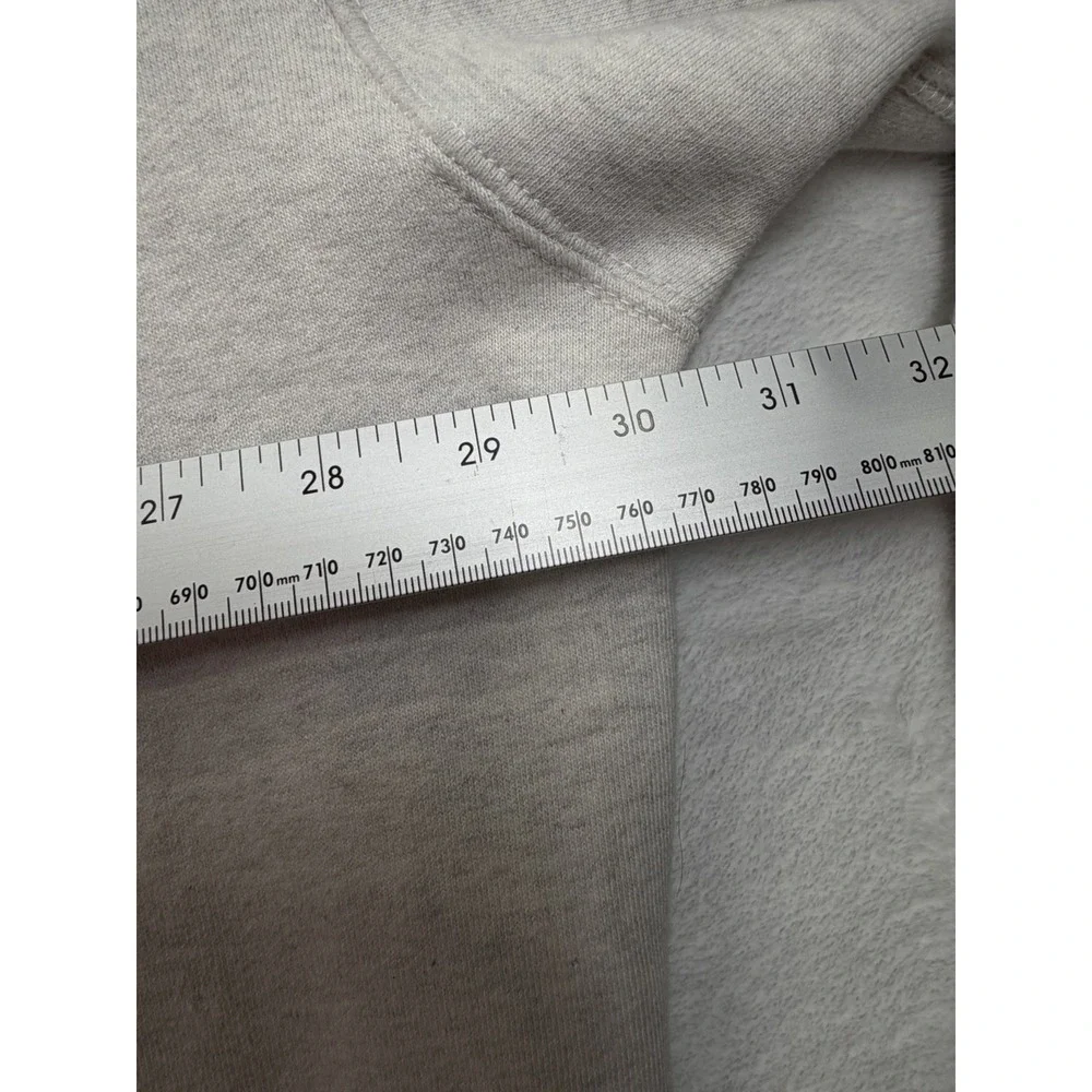 Vintage 90's NIKE White Embroidered Swoosh Crewneck Sweatshirt Size 2XL Gray